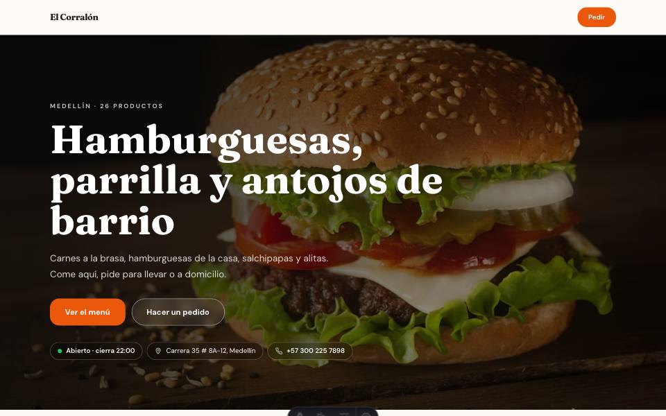 Plantilla Mercado en escritorio