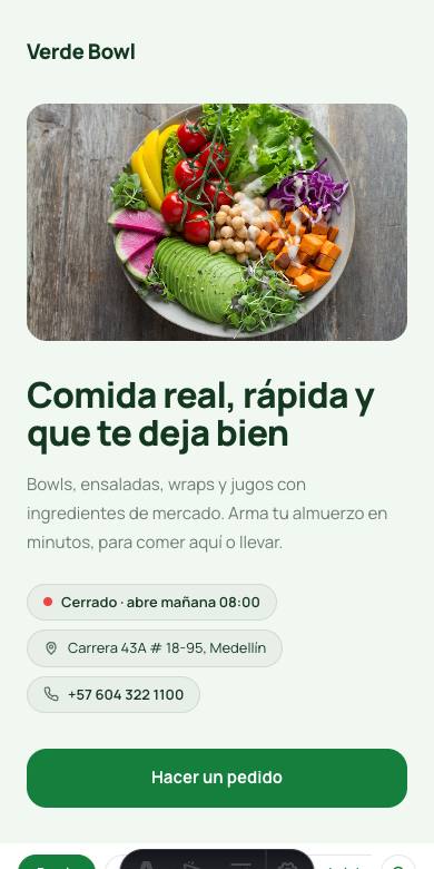 Plantilla Split en celular